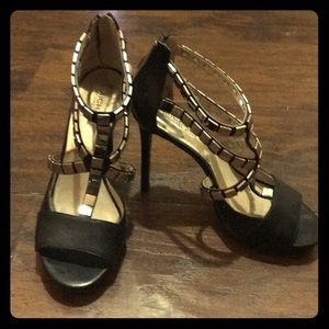 Michael Kors Caged Leather Heels